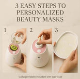 Three simple steps to create personalized beauty masks with the Premium Mask Maker Machine.