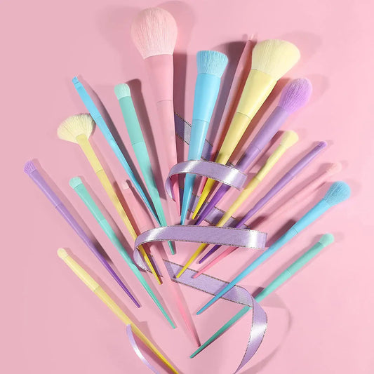 NÉRLISSA Luxe Rainbow Brush Collection – 17-Piece Professional Set