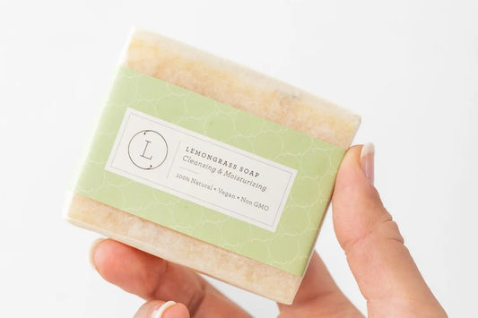 Natural Lemongrass Soap Bar-Handmade Vegan And Refreshing 4.5 oz